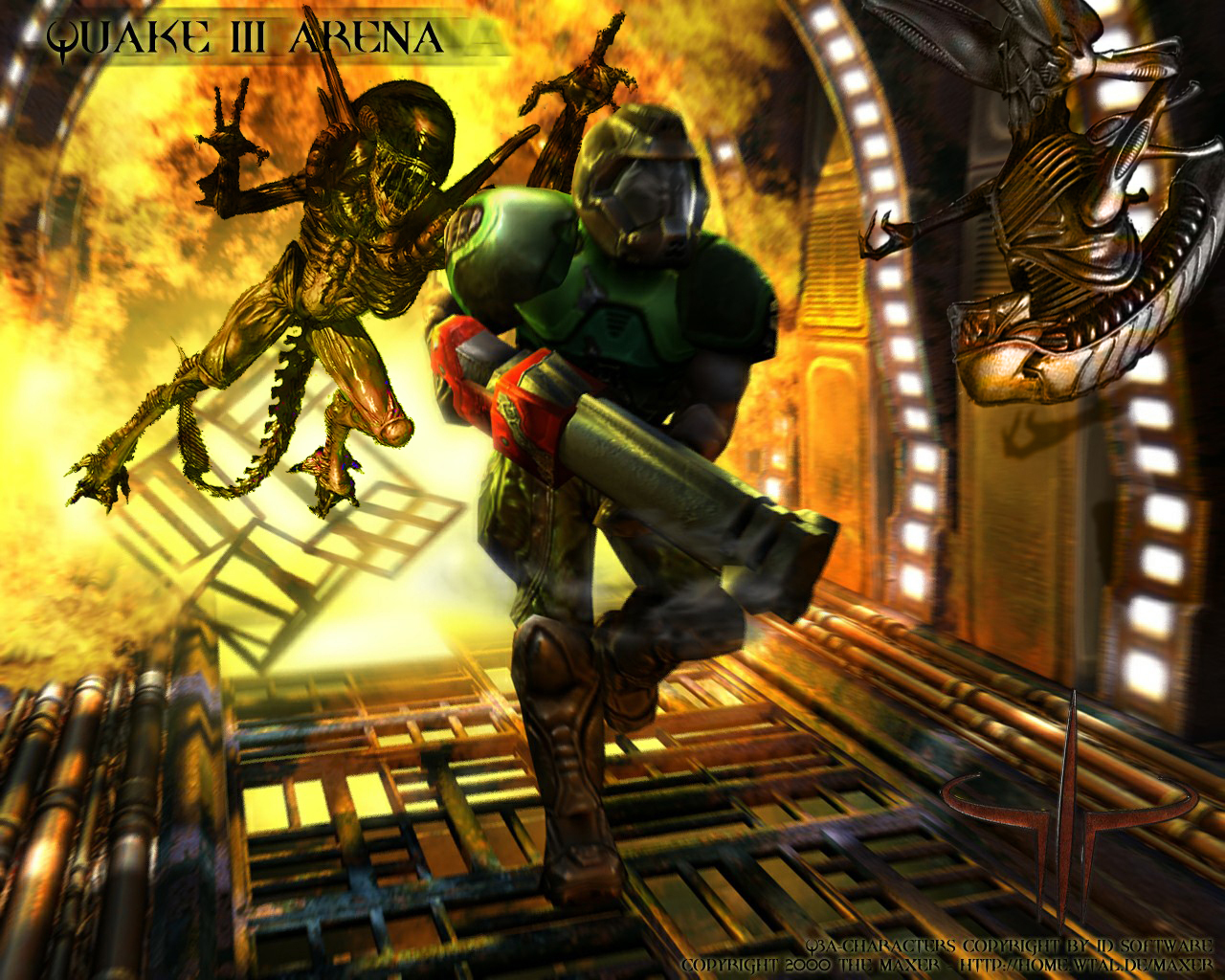 Quake 3 Arena, Doom + Aliens