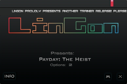 Payday the heist v 1.0.0.0 trainerbfdcm
